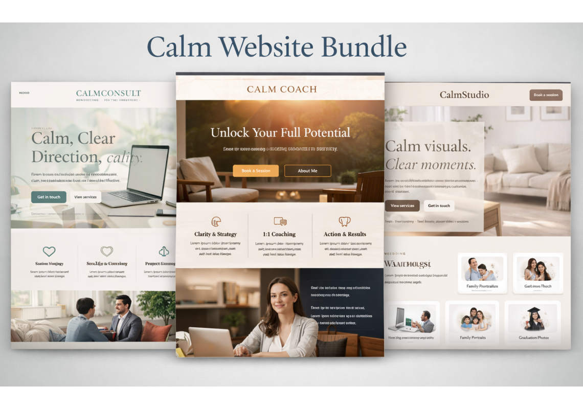 Calm Website Bundle
