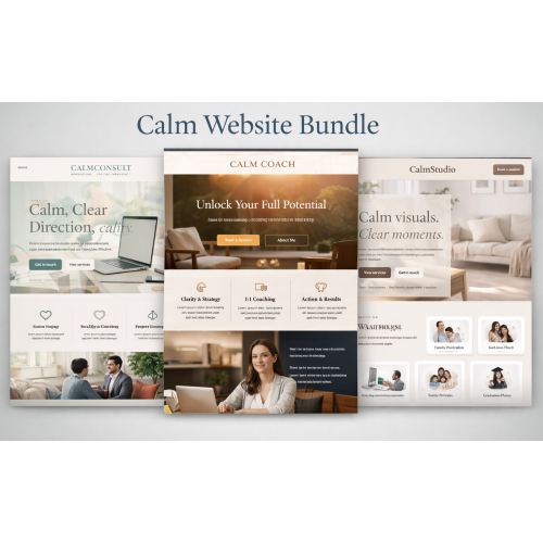 Calm Website Bundle