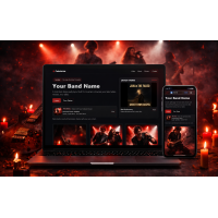 Artist – Dark Rock Band Website Template (One-Page Bootstrap HTML + CSS) Artist – Dark Rock Band Website Template (One-Page Bootstrap HTML + CSS)
