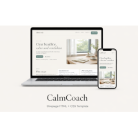 CalmCoach — One-Page Bootstrap Template CalmCoach — One-Page Bootstrap Template