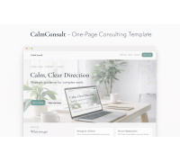 CalmConsult – One-Page Consulting Template