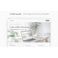 CalmConsult – One-Page Consulting Template CalmConsult – One-Page Consulting Template