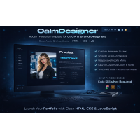 CalmDesigner – Modern UI/UX Portfolio Website Template (HTML, CSS, JavaScript) CalmDesigner – Modern UI/UX Portfolio Website Template (HTML, CSS, JavaScript)