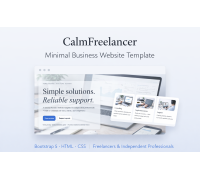 CalmFreelancer – Minimal Business Website Template