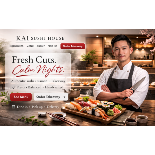 One-Page Sushi & Asian Restaurant Website Template (HTML + CSS + Bootstrap) One-Page Sushi & Asian Restaurant Website Template (HTML + CSS + Bootstrap)